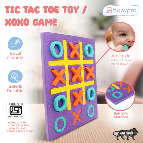 BabyPro Tic Tac Toe Toy Game, XOXO Game for Kids Learning, Toys for 3+ Year Old