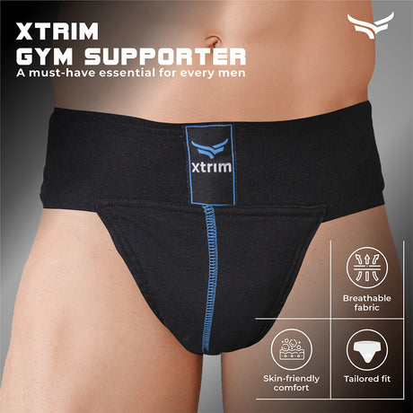 Xtrim Gym Supporter for Men, Sports Underwear for Men for Workout in Gym, Stretchable Cotton