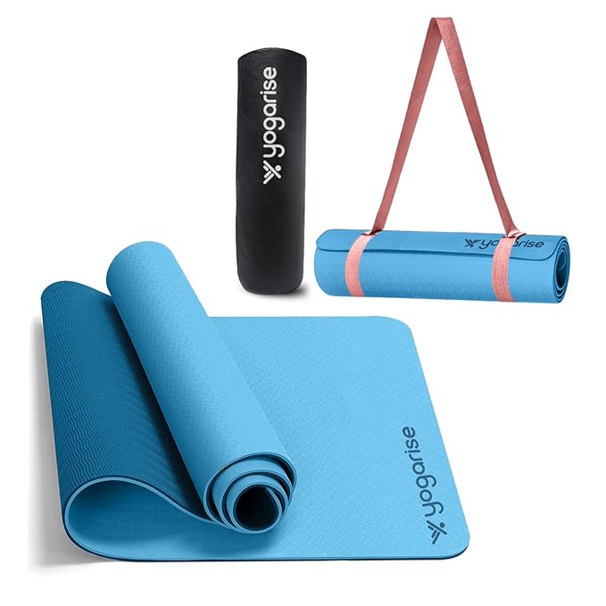 Yogarise Yoga Mat with Carry Bag & Strap (6mm)