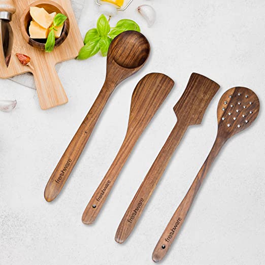 Frenchware Wooden Spatula Pack of 4